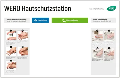 Produktbild von WERO Hautschutzstation für Hautschutz+Hautreinigung+Hautreinigung