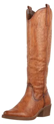 Produktbild von Elara Damen Stiefel Cowboy Boots Chunkyrayan F1225PU-Camel-37