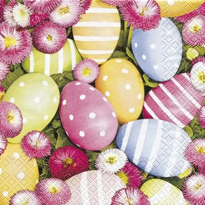 Obrázek produktu pro Home Fashion® 211235 Osterserviette - Motiv Ostereier