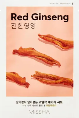 Image de Missha Air Fit Sheet Mask Red Ginseng 19g
