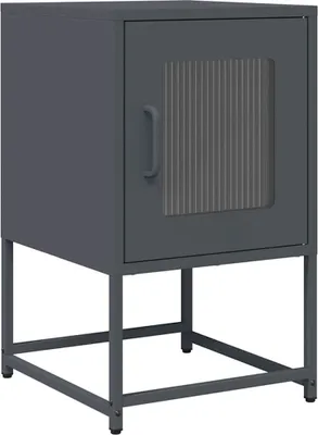 Obrázok produktu pre Nočná skrinka Antracit 36x39x60,5 cm Oceľ valcovaná za studena