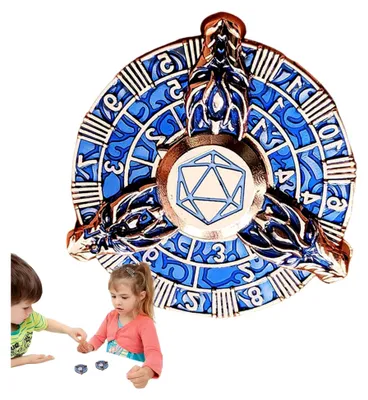 Produktbild von Würfel, Würfelstück – Tragbares polyedrisches Drachenwürfelspiel | Fidget Spielzeug, Rollenspielzeug, Metall-Rollenspielzeug, Zubehör für Tischspiele