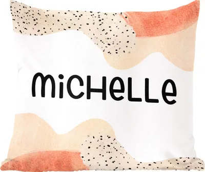 Produktbild von MuchoWow® Zierkissen Sofakissen Wohnzimmer Dekokissen 50x50 cm Michelle - Pastell - Mädchen - Komfort - Sofakissen