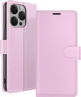 Immagine prodotto di Zanaé, custodia flip per iPhone 14 Pro con chiusura magnetica e portacarte, rosa