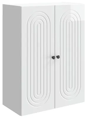 Produktbild von vidaXL Wandschrank Hochglanz Weiß 66 x 34,5 x 90 cm Holzwerkstoff