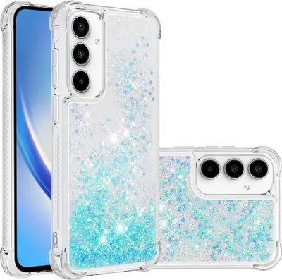 Produktbild von Samsung Galaxy A56 Hülle - Coverup Liquid Glitzer Back Cover - Hellblau