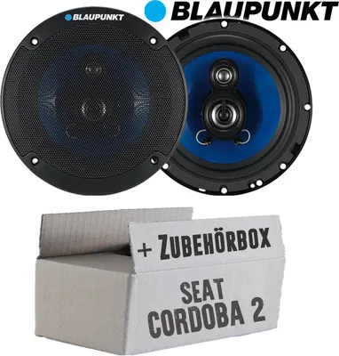 Produktbild von Lautsprecher Boxen Blaupunkt ICx663 - 16,5cm 3-Wege Auto Einbauzubehör - Einbauset passend für Seat Cordoba 2 6L - justSOUND