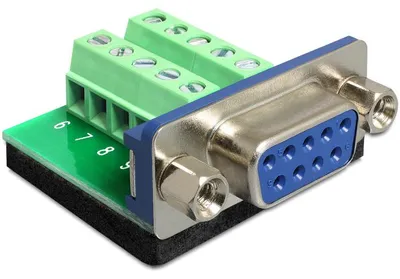 Image de Delock 65268 Adapter Delock Terminalblock 10Pin -> D-Sub9 Buchse
