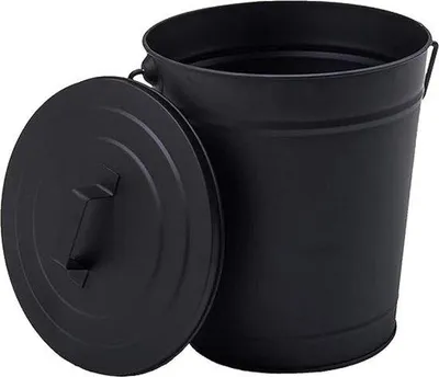 Immagine prodotto di Posacenere in metallo con coperchio, 32 x 21 cm
