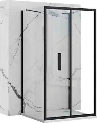 Obrázek produktu pro Nástěnná Sprchová Kabina Rea Rapid Fold 100X100 Black
