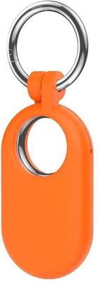 Immagine prodotto di Go Go Gadget - Custodia in silicone - Custodia protettiva - Portachiavi - Compatibile con Samsung SmartTag 2 - Arancione