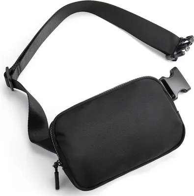Produktbild von Telena Bauchtasche Damen Herren Sport Hüfttasche Crossbody Schwarz