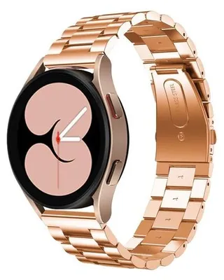 Produktbild von By Qubix Edelstahl-Gliederarmband - Roségold - passend für Samsung Galaxy watch 7 / Galaxy Watch FE - 40 mm & 44 mm