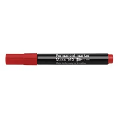 Produktbild von Schneider Permanent-Marker Maxx 160 rot, Rundspitze 1-3mm