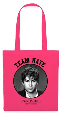 Produktbild von Spreadshirt Gossip Girl Team Nate Stoffbeutel, One size, Azalea