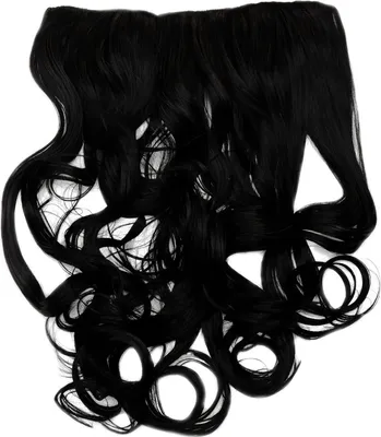 Produktbild von WIG ME UP Haarverlängerung Extension 5 Clips lockig Schwarz WH5008-180C-1