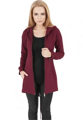 Zdjęcie produktu dla Urban Classics damska parka dresowa bordowy - L