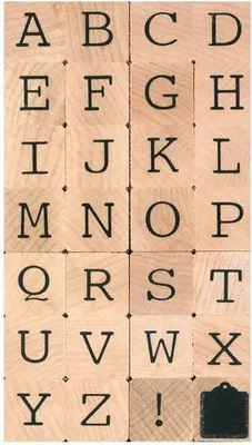 Produktbild von Holzstempel - Alphabet in Großbuchstaben