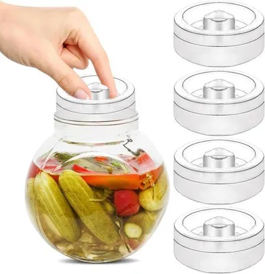 Zdjęcie produktu dla Kamienie do fermentacji – średnica 6,4 cm – 4 sztuki – idealne do wekowania warzyw