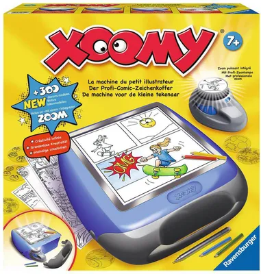Produktbild von Ravensburger Xoomy 18111 - Comics zeichnen lernen, Kreatives Zeichnen und Malen für Kinder ab 7 Jahren, Zeichenset mit über 300 Motiven im praktischen Zeichenkoffer