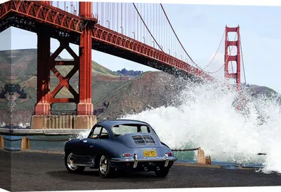 Obrázok produktu pre Obraz na plátne - Pod mostom Golden Gate, San Francisco - 80x60 cm