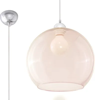 Produktbild von Hängeleuchte BALL champagner 1xE27 15W Stahl/Glas 120x30x30cm Sollux Lighting