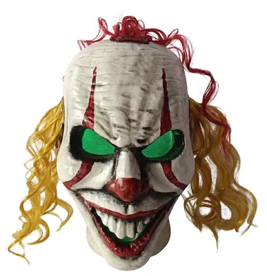 Obrázok produktu pre Dekorácia na Halloween od spoločnosti Clayre & Eef, motív klaun, biela, plast