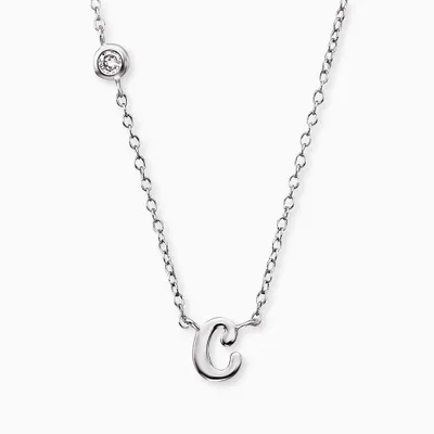 Produktbild von Engelsrufer Buchstaben C Kette Silber ERN-INITIAL-C mit Zirkonia