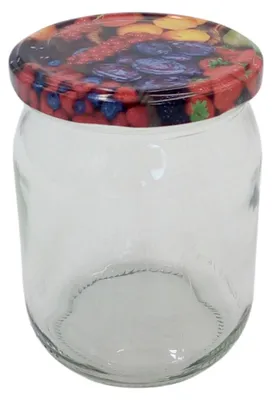 Produktbild von Einmachglas 540ml Vorratsglas Einweckglas Marmeladenglas Schraubdeckel Früchte