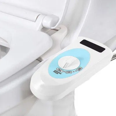 Produktbild von Famanu Bidetaufsatz mit Warmwasser - Toilettensitz mit Hygienefunktion