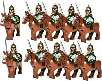 Obrázek produktu pro Sada 10 kusů figurek Gondor na koních z Pána prstenů.