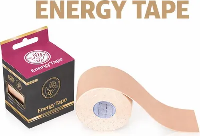 Obrázok produktu pre Béžová nylonová kineziologická páska 160 g/m² ENERGY Tape 5 cm x 5 m
