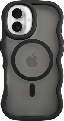 Produktbild von Matte Wavy Hülle MagSafe Black  - Kompatibel mit iPhone 17