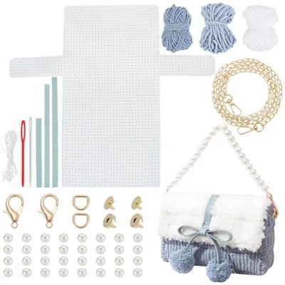 Image de Kit de modèles de crochet et de tricot pour réaliser des sacs, idéal pour des projets créatifs