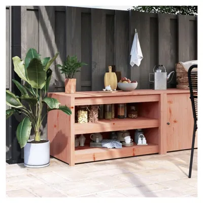 Produktbild von Küchenschrank für den Außenbereich 106x55x64 cm aus massivem Douglasienholz