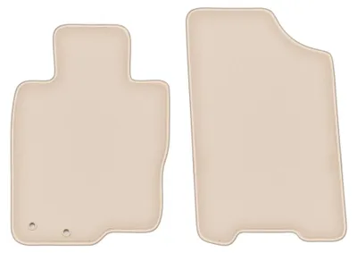 Image de Tapis avant en moquette pour Nissan Navara IV 2014- (pick-up) – 2 pièces, beiges, sur mesure – Wielganizator FORTUNA