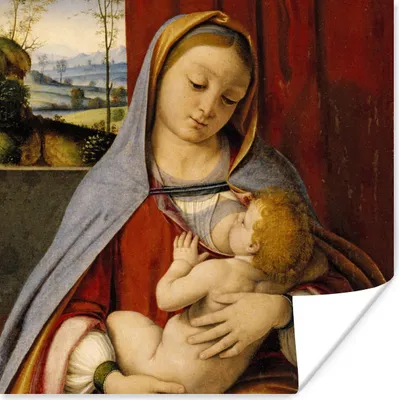 Produktbild von MuchoWow® Poster Leonardo da Vinci 75x75 cm - Wand Dekoration