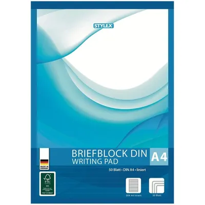 Image de Briefblock A4 50Bl Lin21 Sty 40015 60G