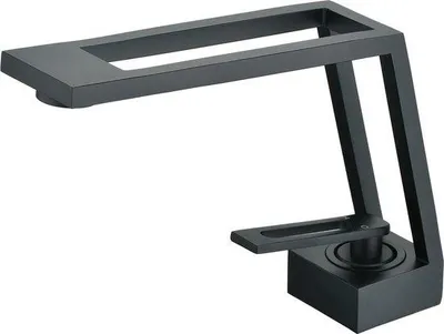 Imagen del producto de Grifo monomando para lavabo Unyqoos®, color mate, fabricado en latón macizo, con filtro extraíble, buen caudal y fácil instalación