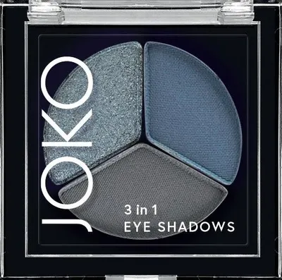 Produktbild von JOKO Lidschatten 3-in-1 Trio 01 Midnight Mist