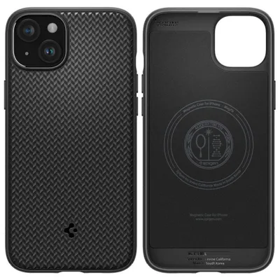 Produktbild von Spigen ACS06815, Cover, Apple, iPhone 15, 15,5 cm (6.1"), Schwarz