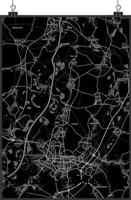 Produktbild von Mr. & Mrs. Panda Bild Eggenstein-Leopoldshafen DIN A4 - Geschenk, drucke, Wanddekoration, Wandbild, Stadt, Dorf Karte Landkarte Map Stadtplan, Kunstdruck, Plakat