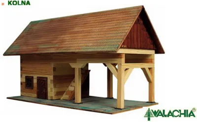 Produktbild von Modellbausatz Der Schuppen aus Holz, Maßstab 1:32, 34 x 18 x 19 cm