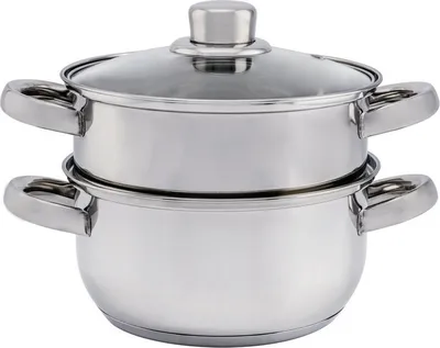 Produktbild von Dampfgarer 3tlg. Edelstahl Dampfgartopf Florina