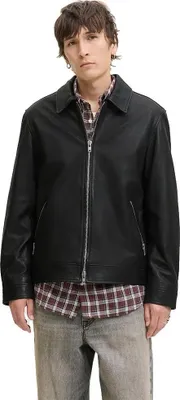 Produktbild von Jack & Jones 12278775_2161_M, Motorradjacke, Uni, Erwachsener, Reißverschluss, Leder, Schwarz