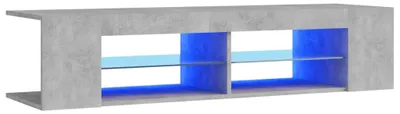 Produktbild von vidaXL TV-Schrank mit LED-Leuchten Betongrau 135x39x30 cm
