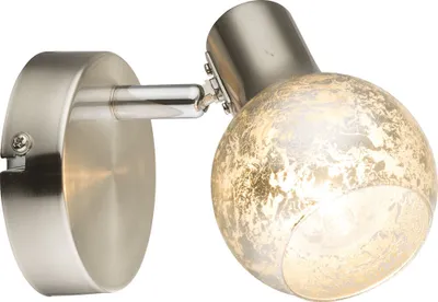 Produktbild von Glas Wandleuchte Wandspot Schalter 1 Flammig Lampe Leuchte 54840-1 Globo