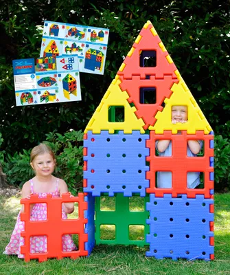 Produktbild von XL Bausteine Polydron 24 Teile Großbausteine