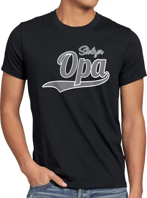Produktbild von style3 Stolzer Opa Herren T-Shirt Großvater Fun Funshirt Spruch Spruchshirt