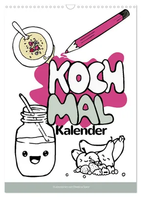 Immagine prodotto di CALENDARIO DA CUCINARE - Ricette divertenti da colorare (calendario da parete 2027, formato A3 verticale), calendario mensile CALVENDO